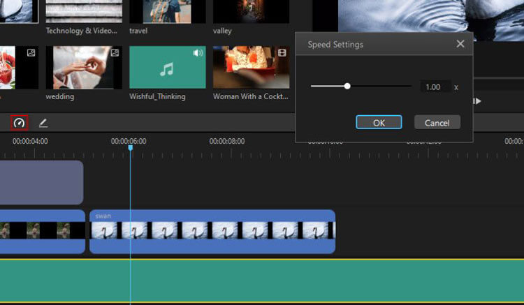 adjust audio speed