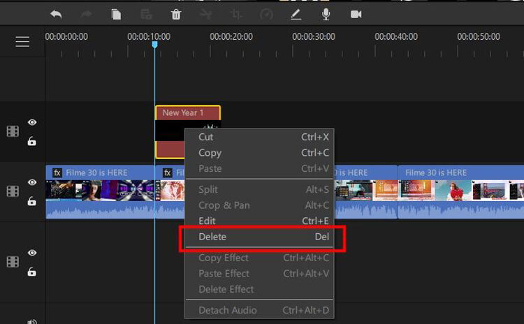 delete animation