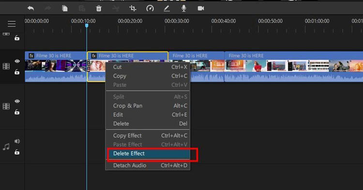 delete effect