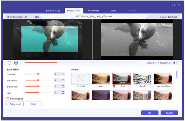 edit video effect and filters