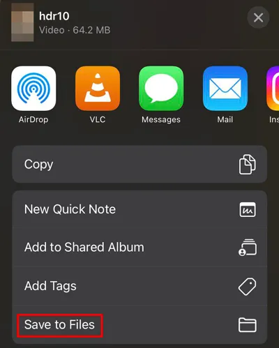 將影片儲存到 iPad 上的 iCloud 雲端硬碟