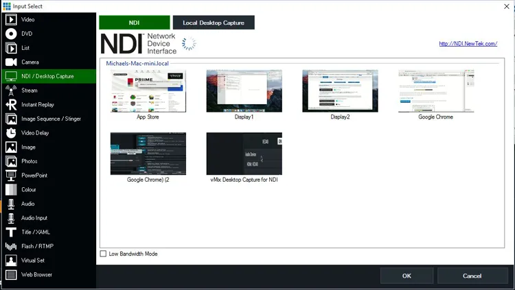 Utilisez vmix desktop capture et non obs