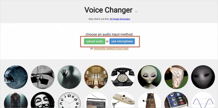 subir o grabar audio