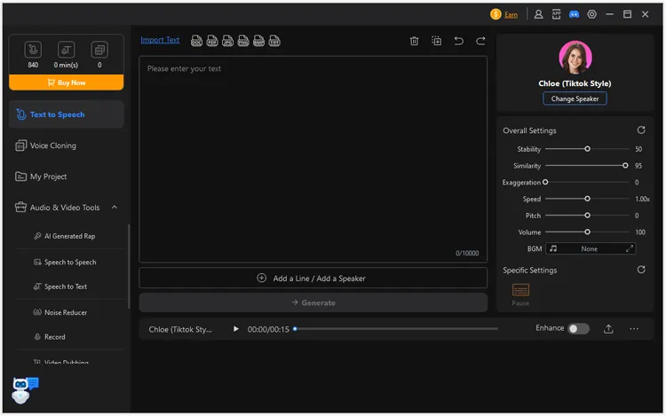 importar texto al programa