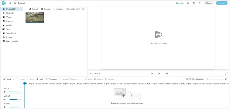 export and save video from wevideo