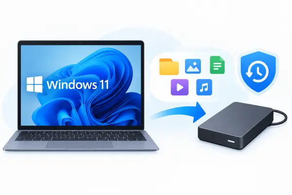 Windows 11备份到外部驱动器