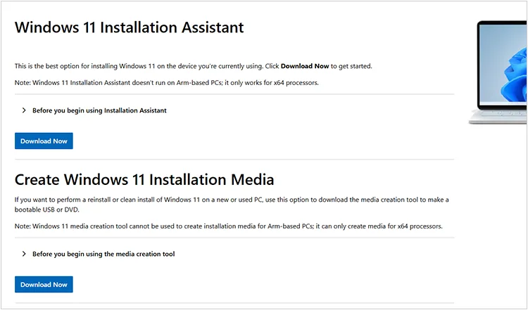 下載 Windows 11 安裝工具