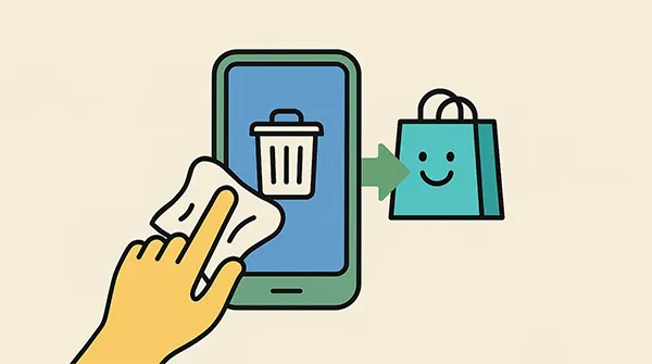 下取りのために携帯電話を消去する方法