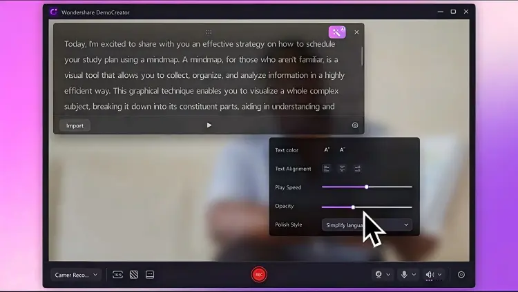 Outils vidéo d'IA Wondershare Democreator