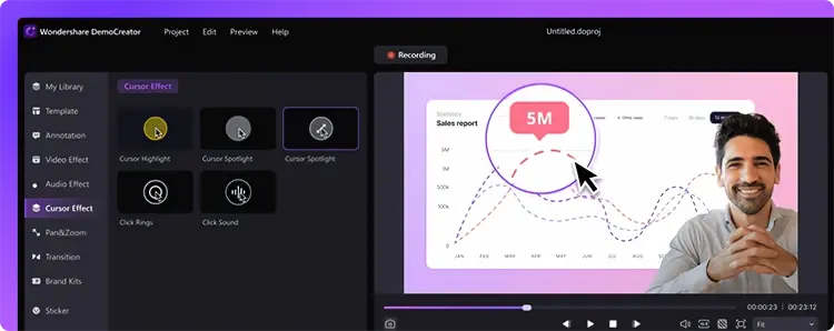 Outils d'édition Wondershare Democreator
