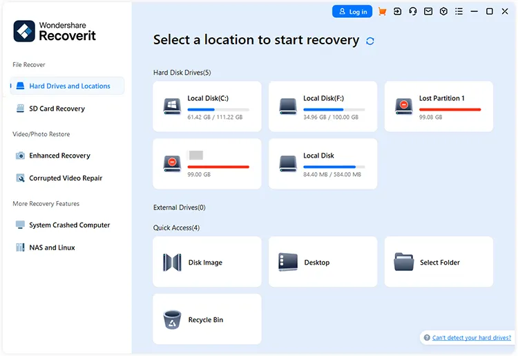 recover file from local disk