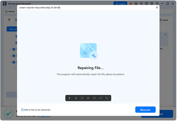 repair file
