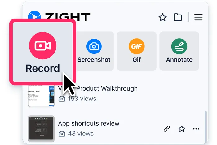 zight Bildschirmrekorder